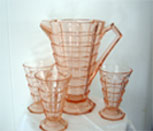 Antique pitcher and glasses image